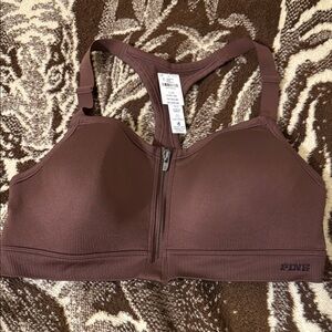 PINK Victoria's Secret Brown Sports Bra